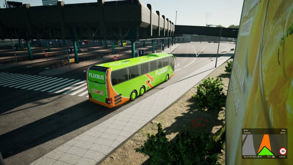 Fernbus Simulator Česká republika - nádraží v Brně