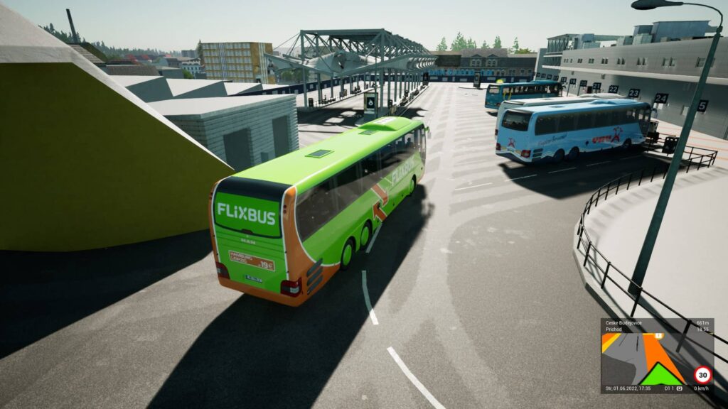 Fernbus Simulator Česká republika - nádraží v Českých Budějovicích