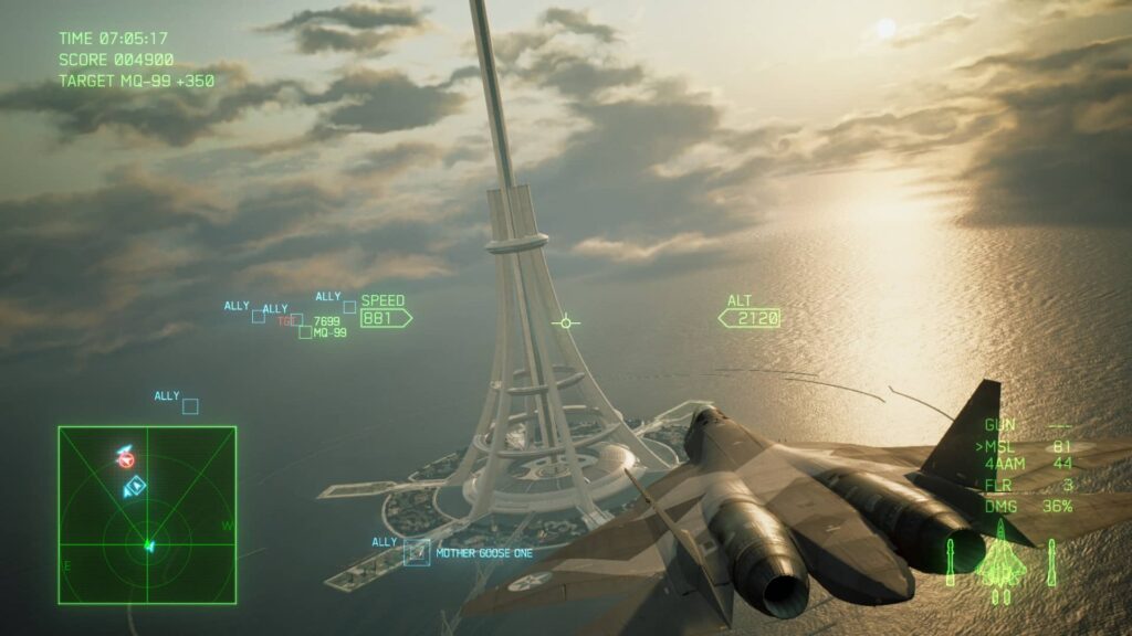 Ace Combat 7 Skies Unknown - stavba