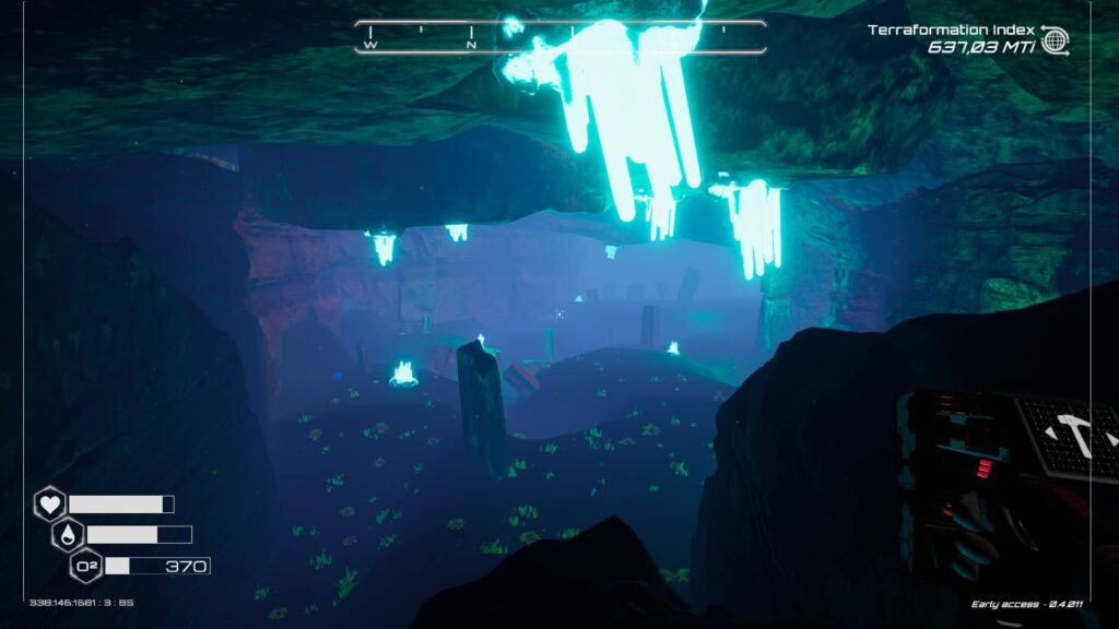 The Planet Crafter - jeskyně Zeolitu