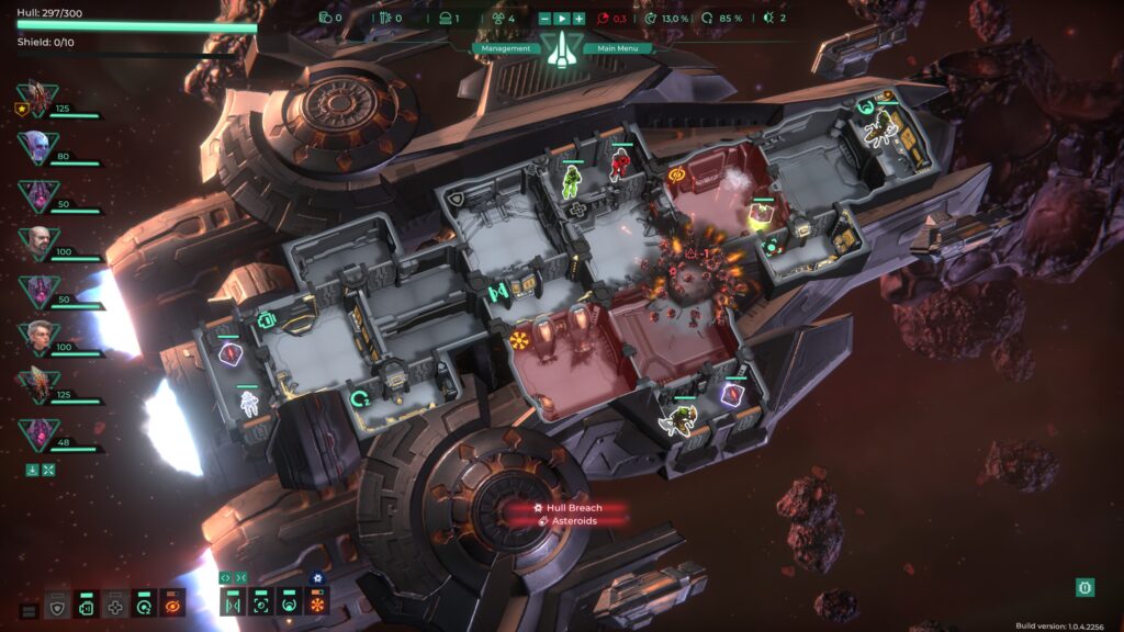 Trigon Space Story asteroids field