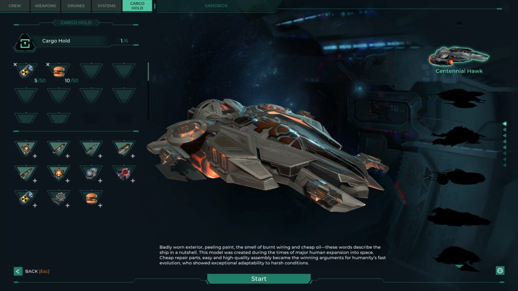 Trigon Space Story food