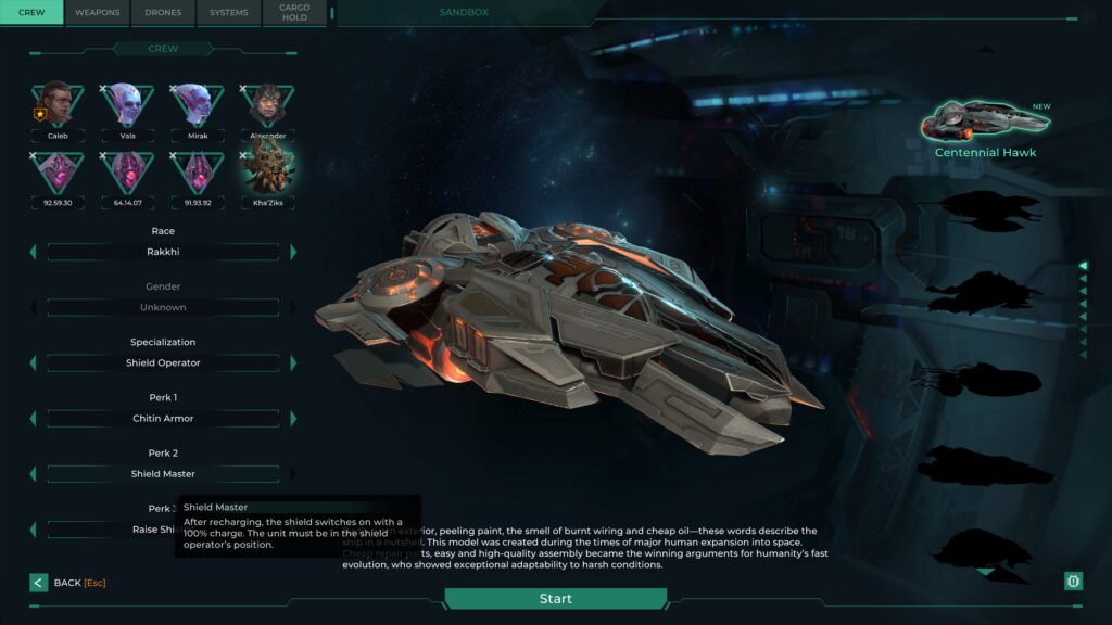 Trigon Space Story shield master