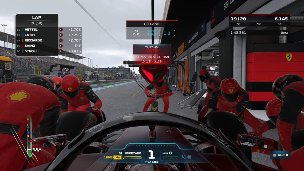 F1 22 - zastávka v boxech