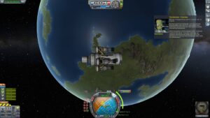 Kerbal Space Program - Pohled na Zem
