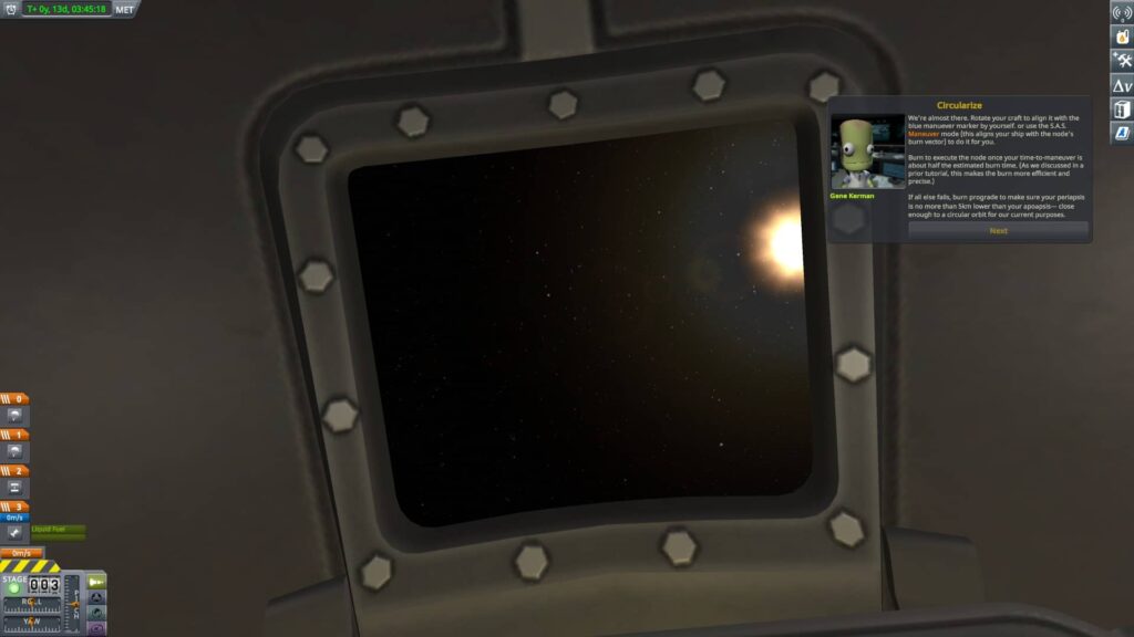 Kerbal Space Program - Sluníčko z okna kouká