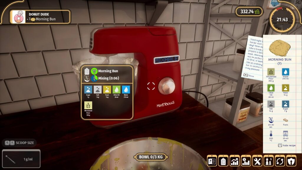 Bakery Simulator - kuchyňský robot