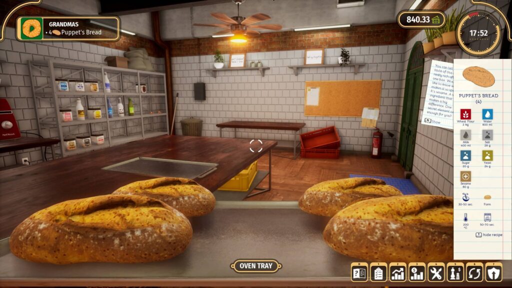 Bakery Simulator - pečivo