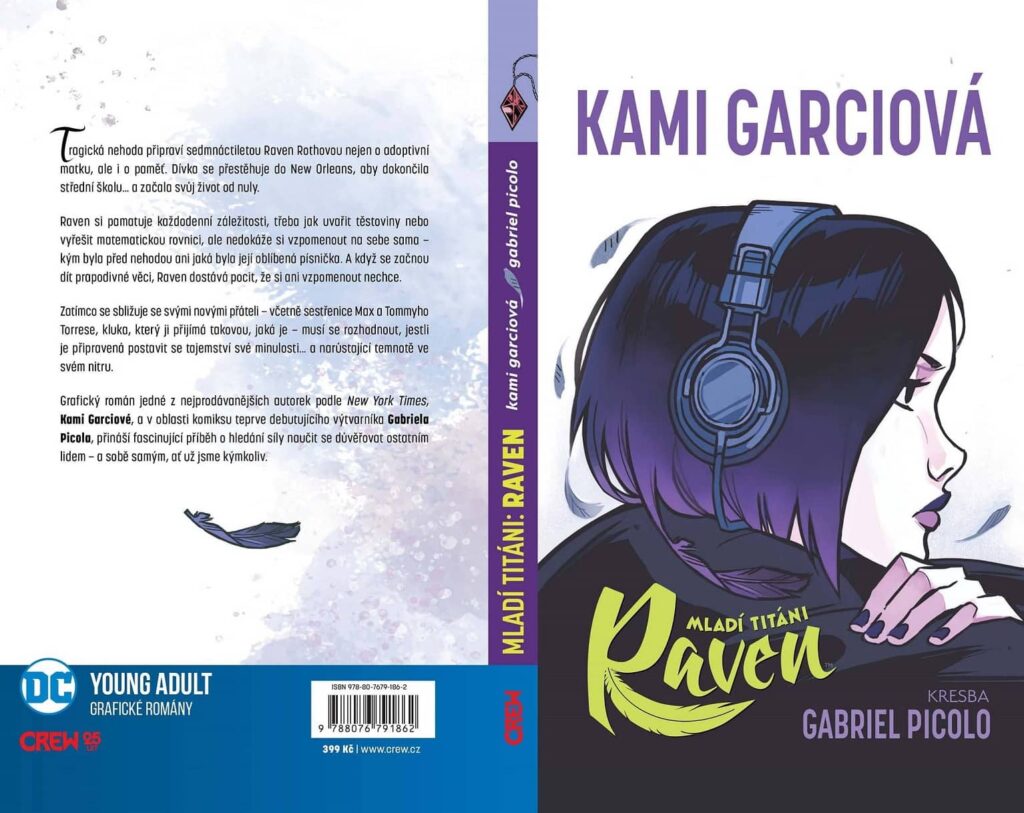 Mladí titáni Raven – obal