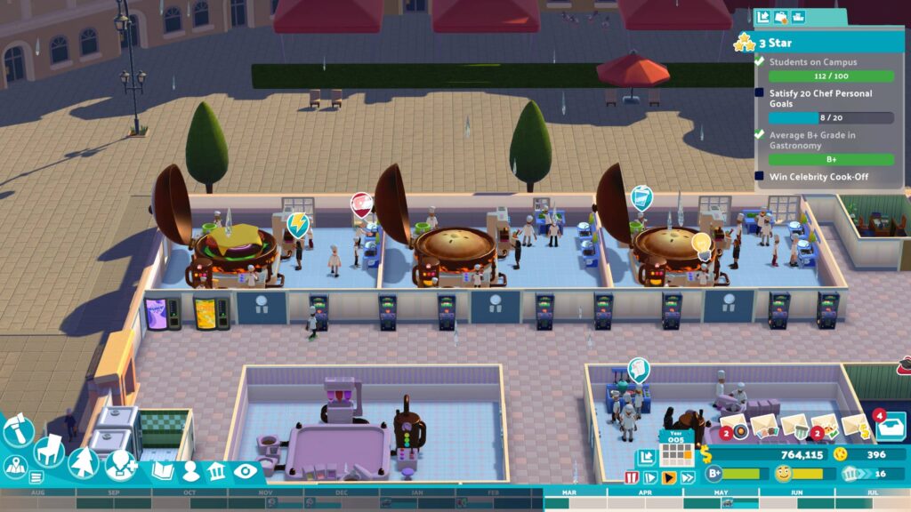 Two Point Campus – ten burger bych si dal