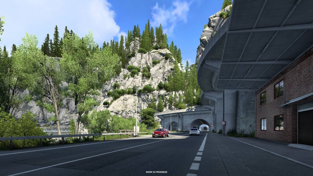 ETS2 - skála a tunel
