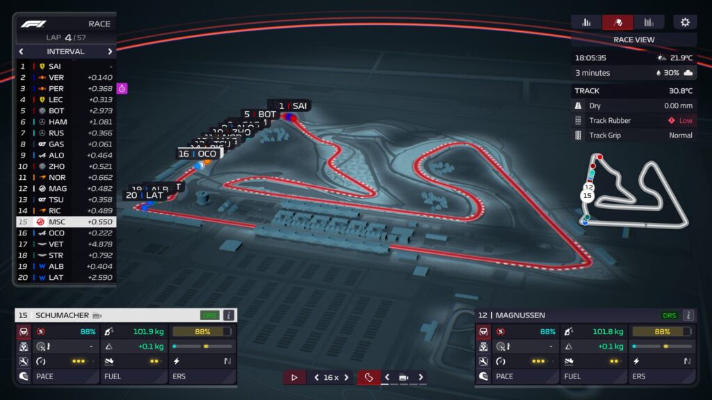 F1 Manager 2022 - dění na trati