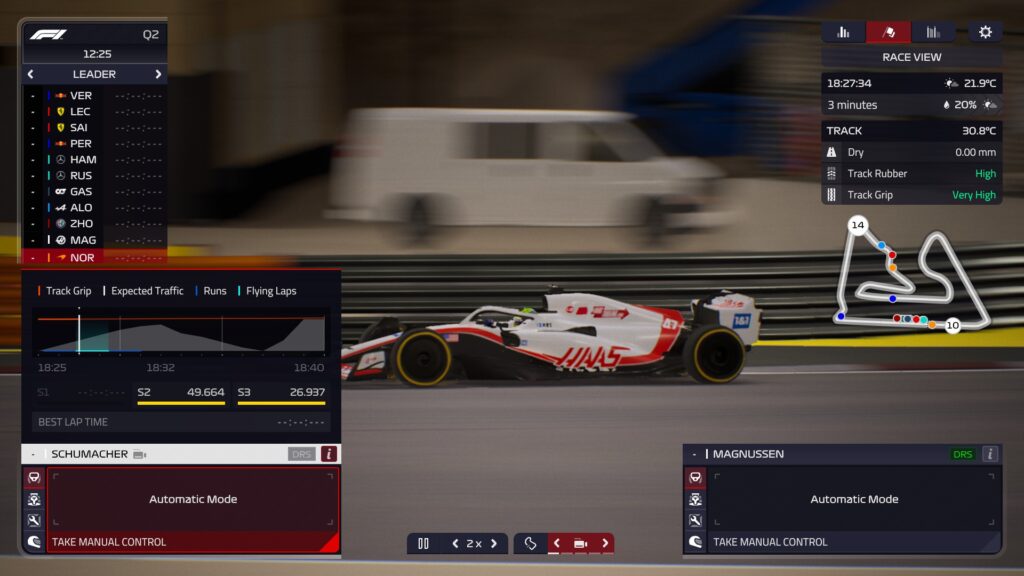 F1 Manager 2022 - ovládání vašich vozů