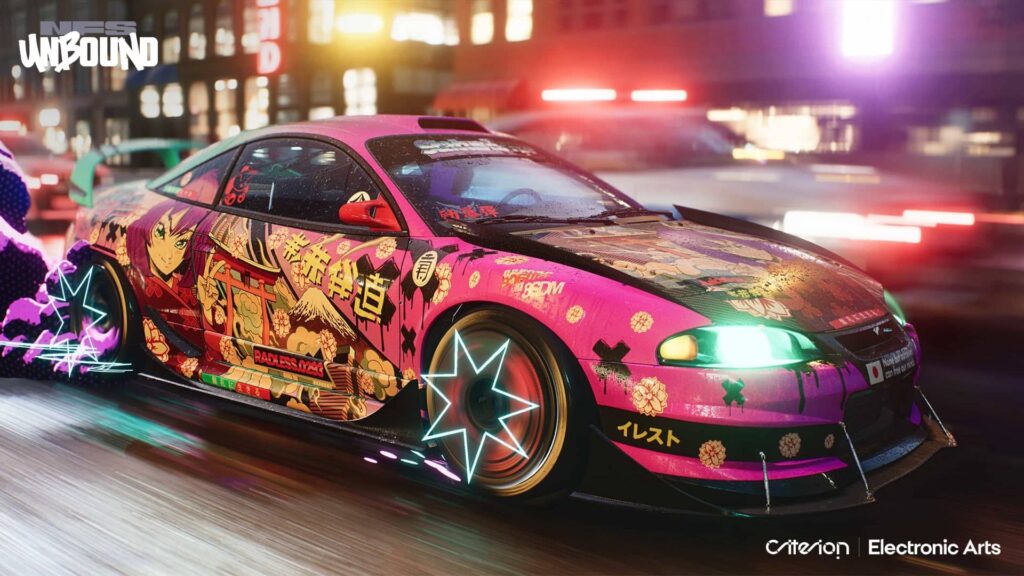 Need for Speed Unbound - esteticky upravené vozidlo