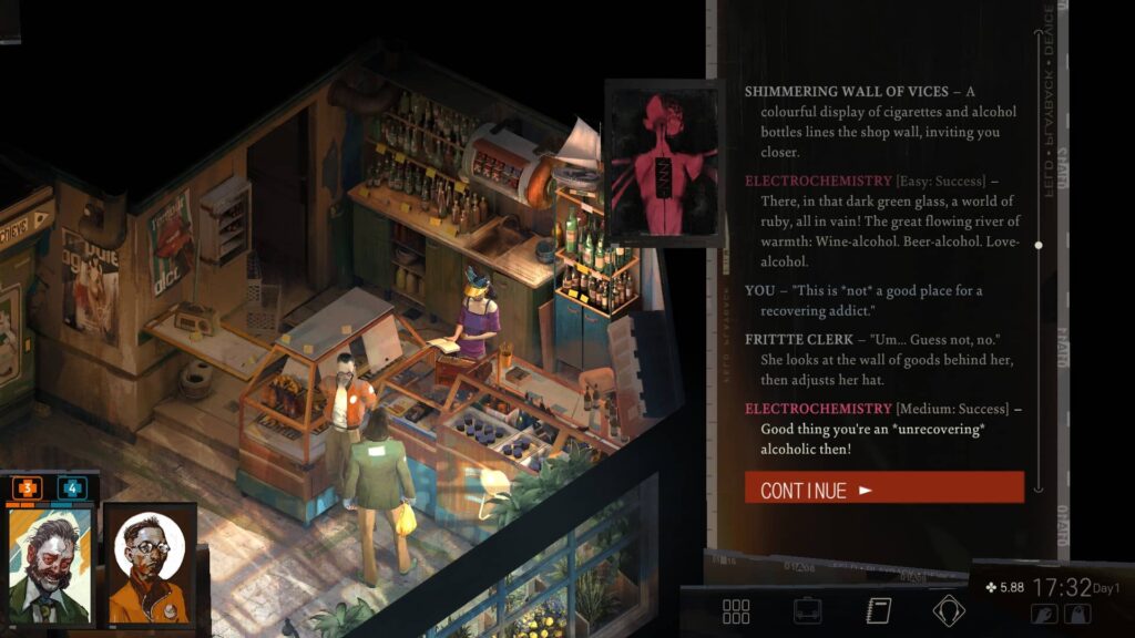 Disco Elysium – Večerka