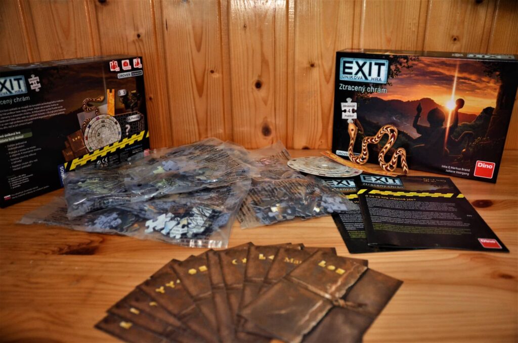 Exit - obsah krabice