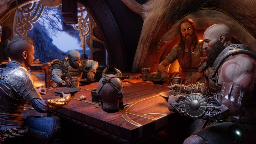 God of War Ragnarök – poklidná večeře