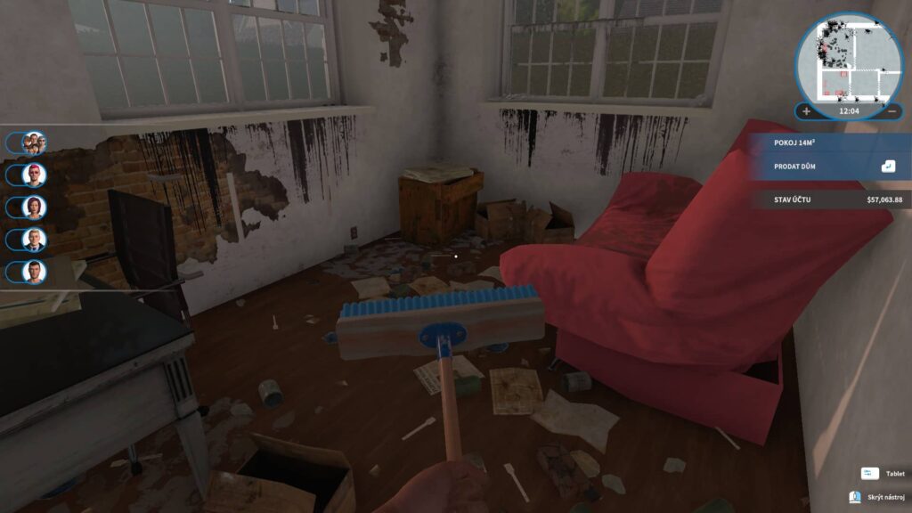 House Flipper - nepořádek