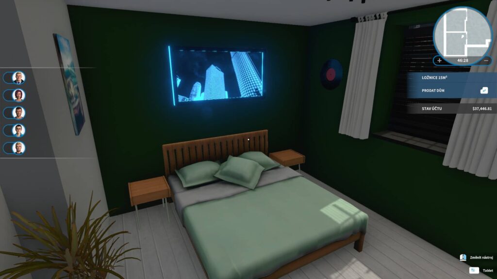 House Flipper - nová ložnice