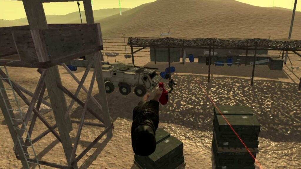 Operation Warcade VR – hod granátu