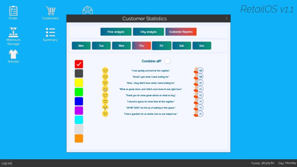 King of Retail - statistiky 3