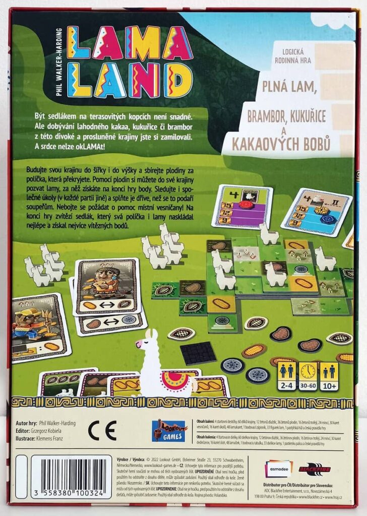 Lamaland – zadní strana