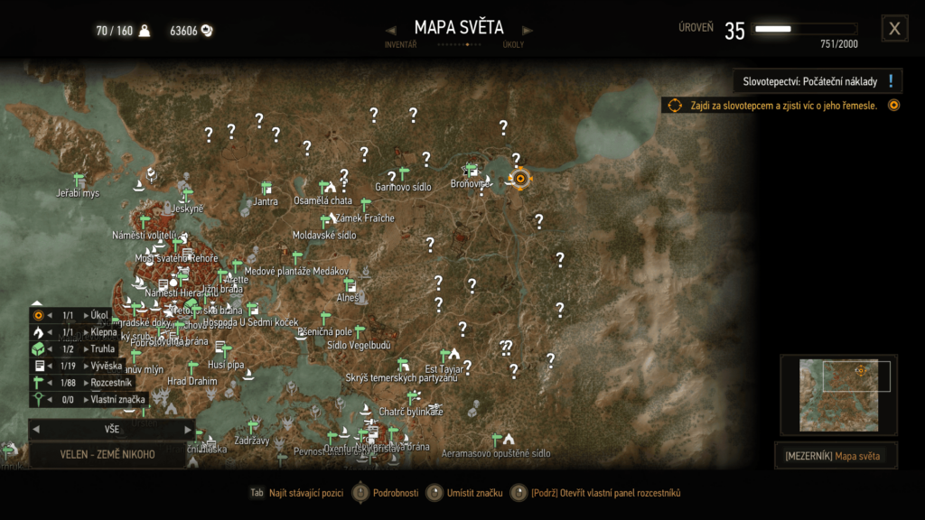 Zaklínač 3 Srdce z Kamene - mapa se rozšiřuje