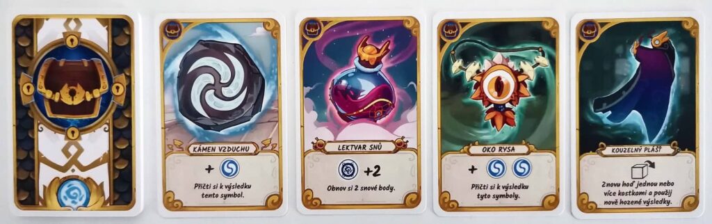 DreamQuest – Snílkův meč – karty pokladů