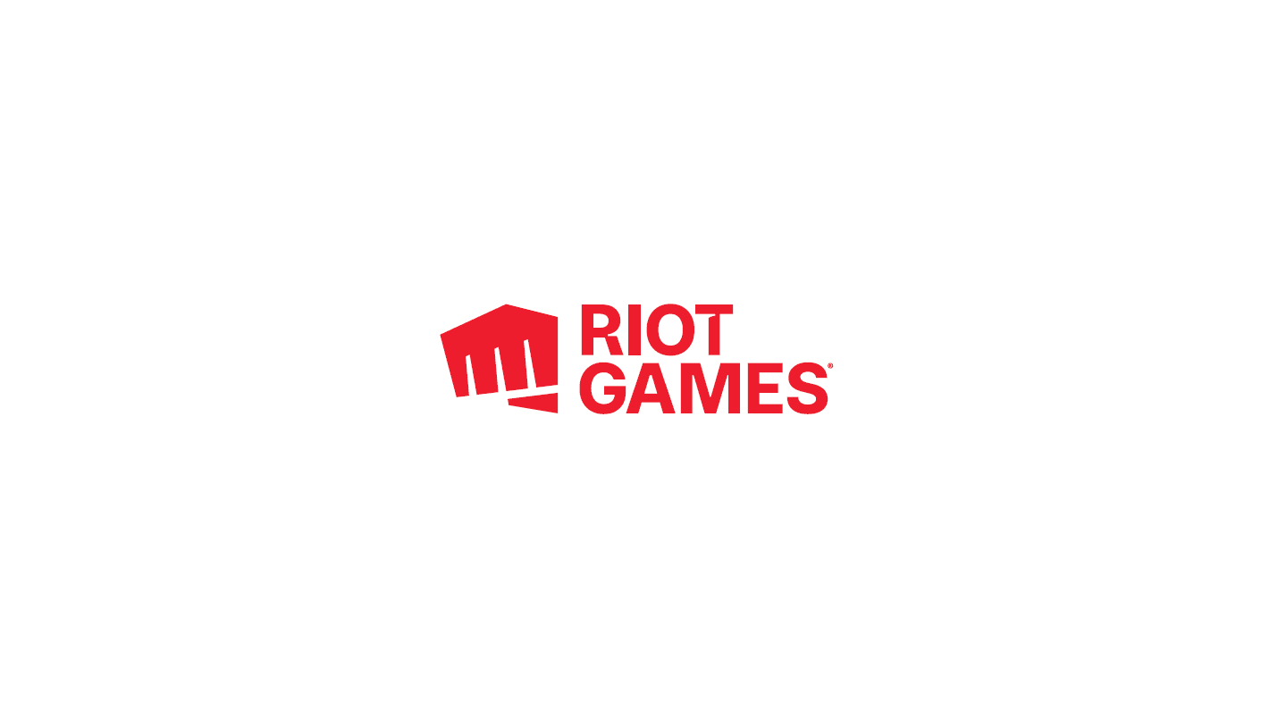 Společnost Riot Games logo červené