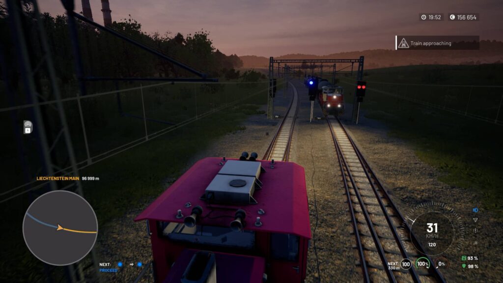 Train Life - A Railway Simulator - projíždějící vlak