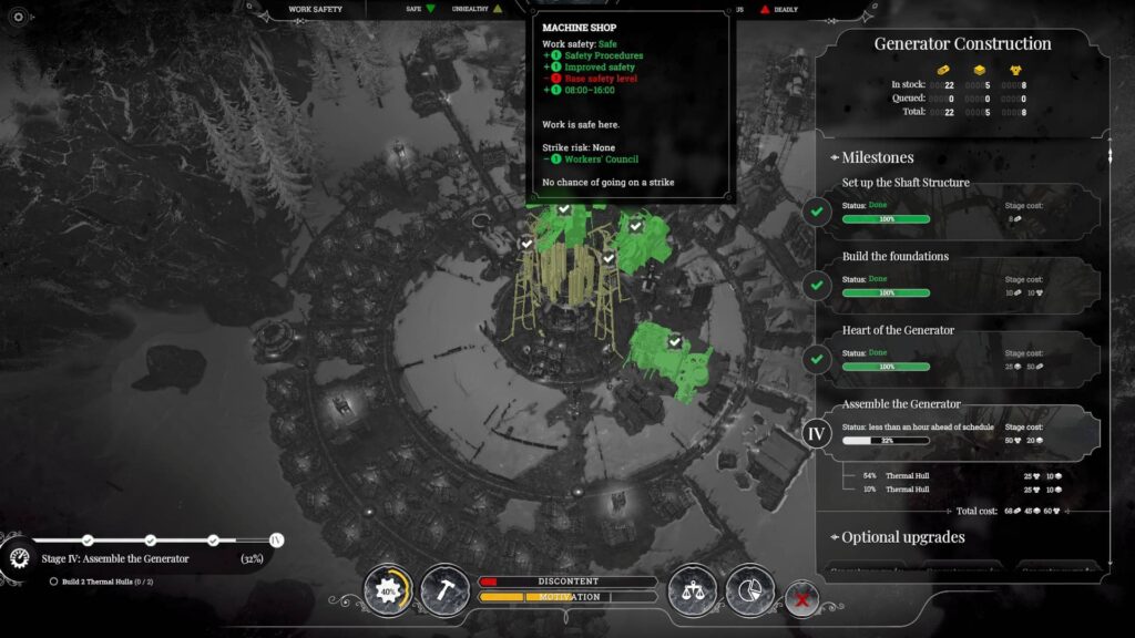 Frostpunk – Konstrukce generátoru