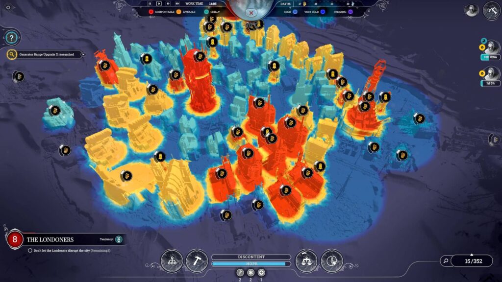 Frostpunk – Ukazatel teploty