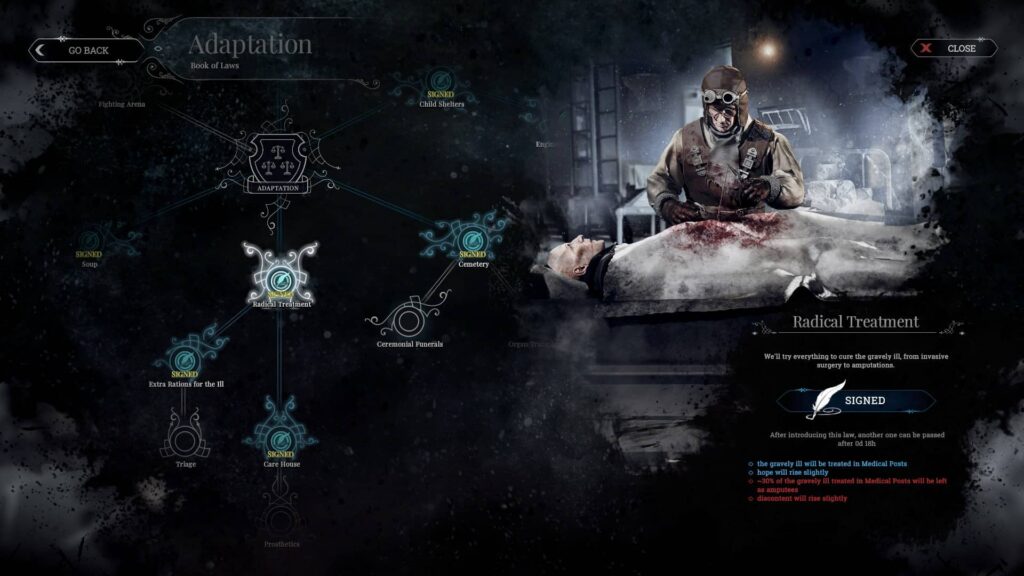Frostpunk – Zákony