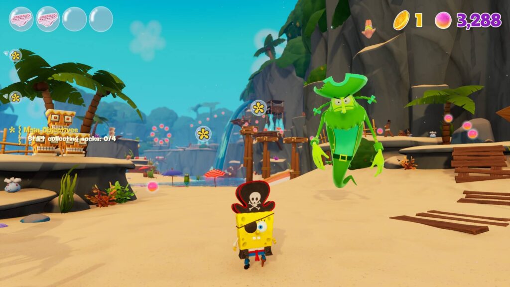 SpongeBob The Cosmic Shake - pirátská zátoka
