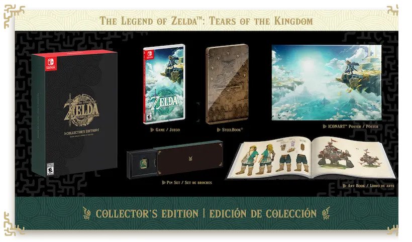 The Legend of Zelda Tears of the Kingdom sběratelská edice