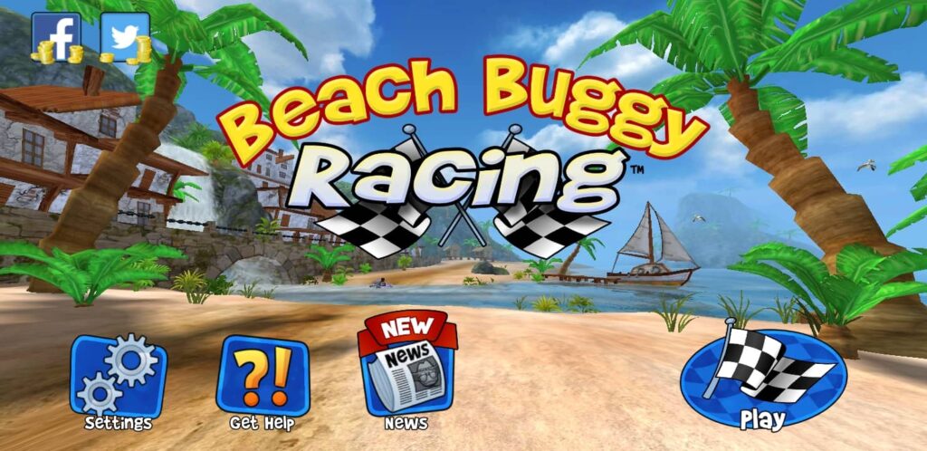 Beach Buggy Racing (BB Racing) - Menu