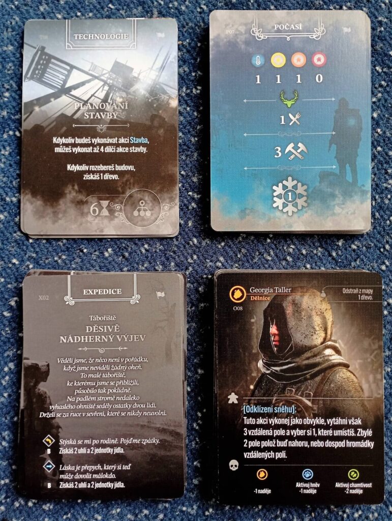 Desková hra Frostpunk – Malé karty