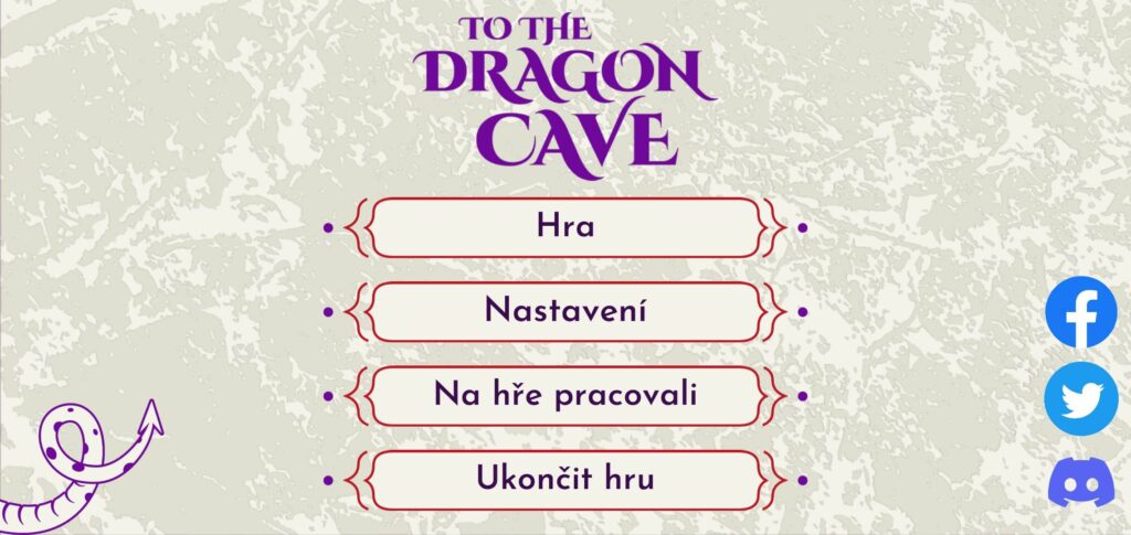 Dragon Cave - menu