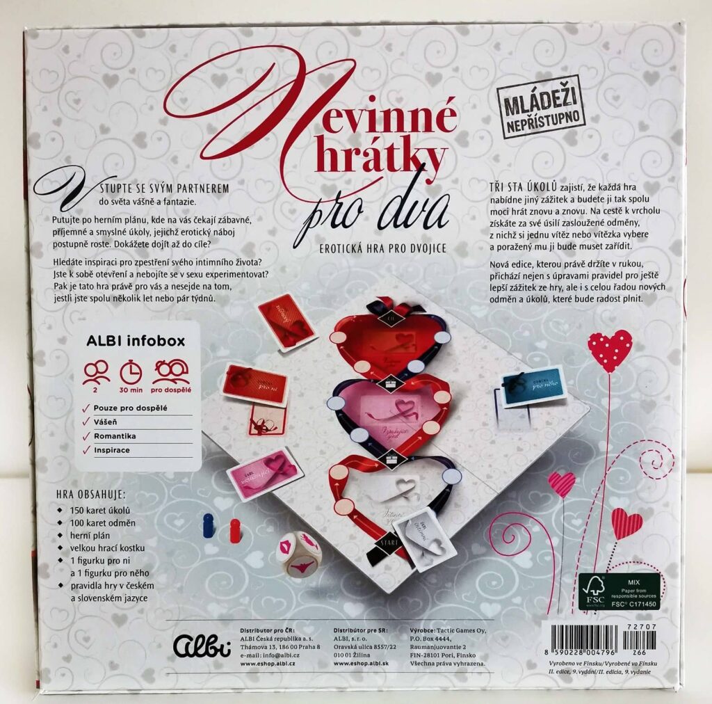 Nevinné hrátky – zadní strana