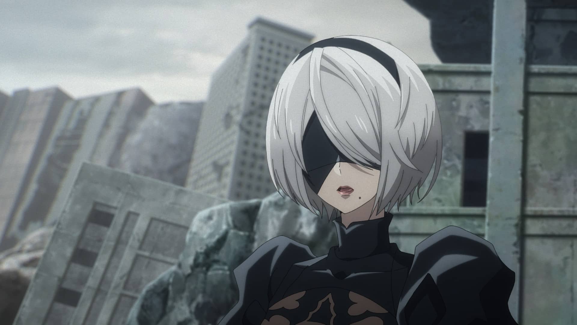 NieR Automata anime – 2B v údivu