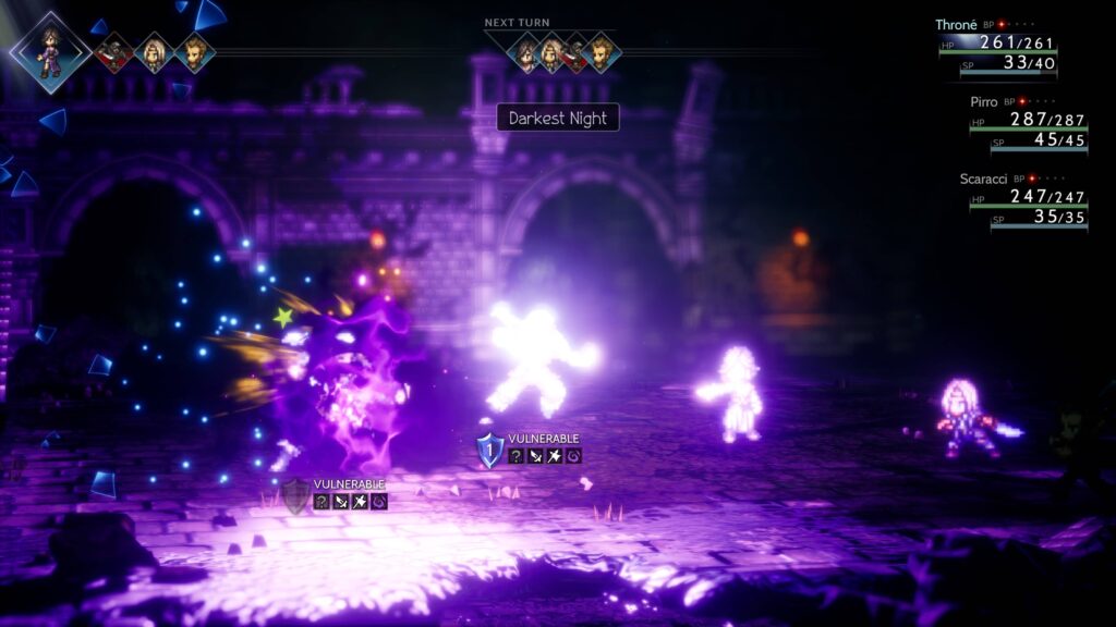 Octopath Traveler II – barevné efekty