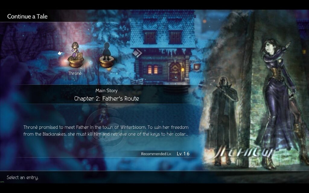 Octopath Traveler II – úkol pro naší postavu