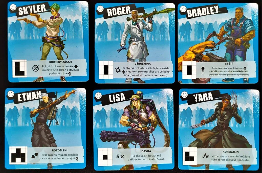Zombicide Do zbraně – postavy