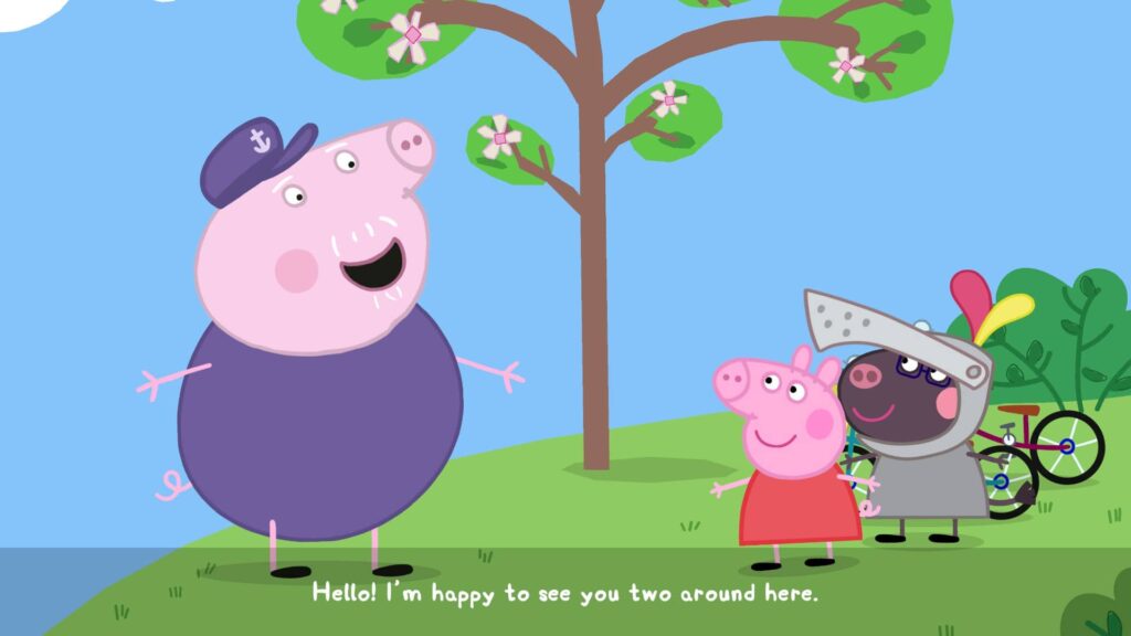 Peppa pig - hra s dědečkem prasátkem