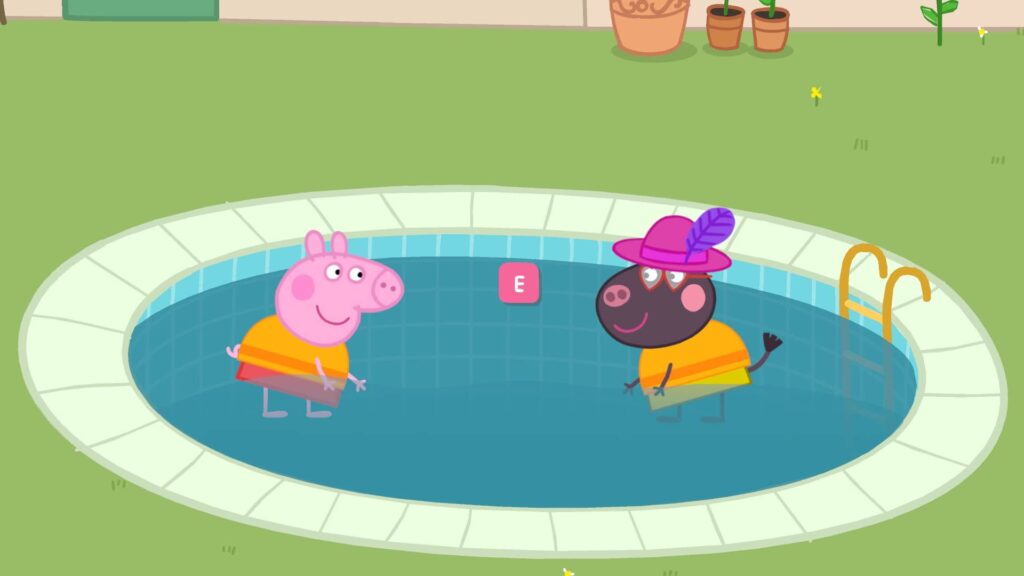 Peppa pig - koupání v bazénu