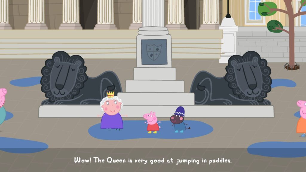 Peppa pig - v loužy s královnou