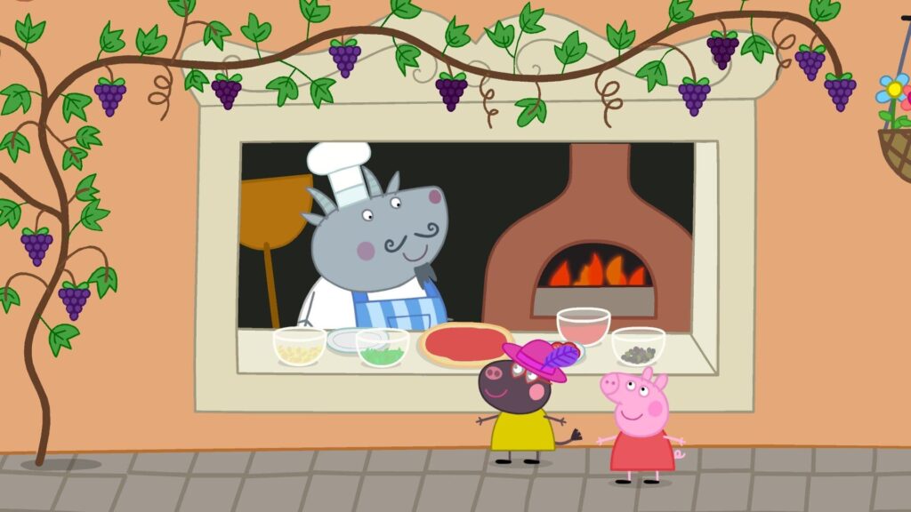 Peppa pig - výroba pizzy