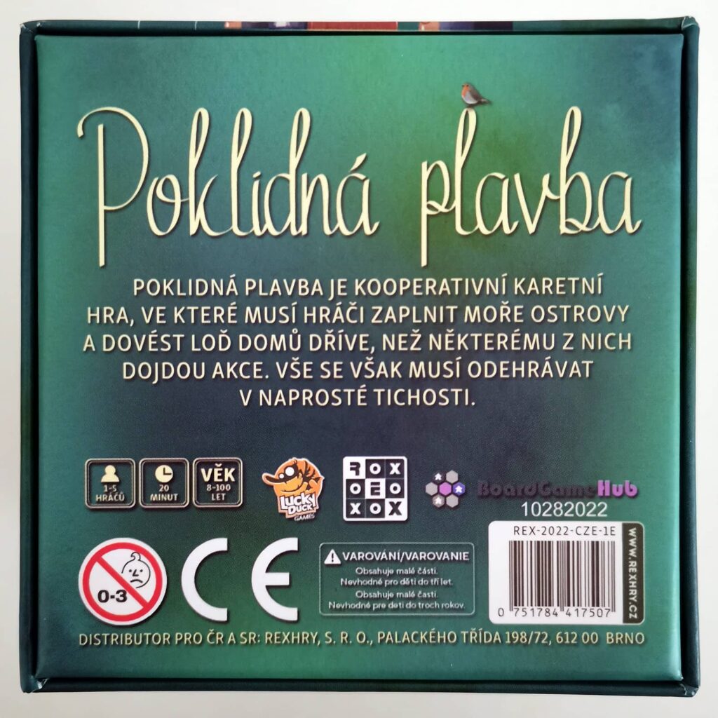 Poklidná plavba – spodní strana