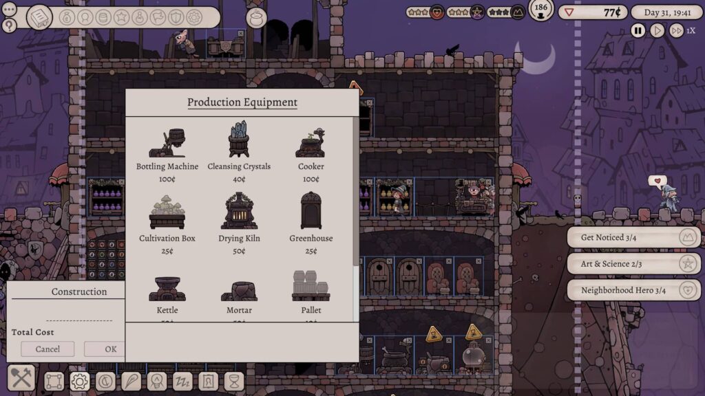 Potion Tycoon - stavba