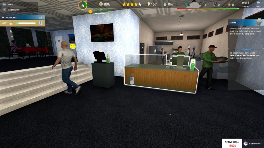 Cafe Owner Simulator - všichni pracují